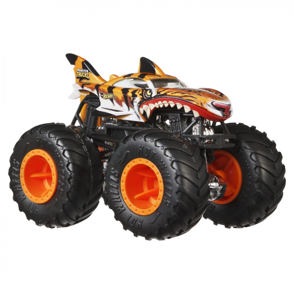HOT WHEELS MONSTER TRUCK MASINUTA TIGER SHARK SCARA 1:64 [2]