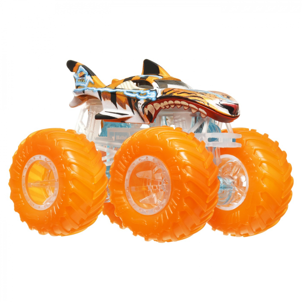 HOT WHEELS MONSTER TRUCK MASINUTA TIGER SHARK SCARA 1:64 [2]