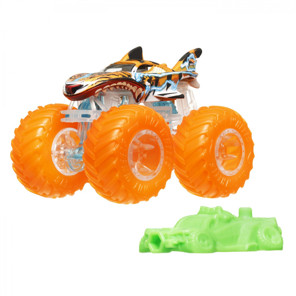 HOT WHEELS MONSTER TRUCK MASINUTA TIGER SHARK SCARA 1:64 [4]