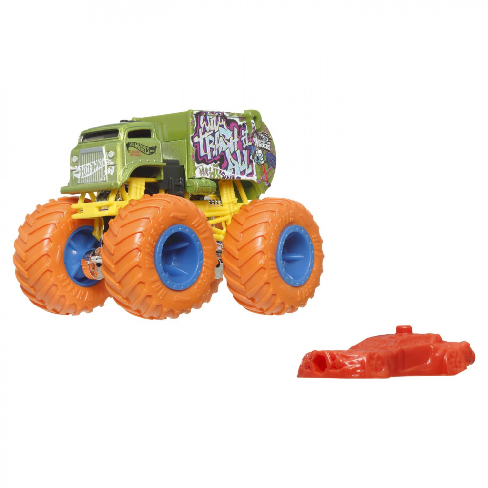 HOT WHEELS MONSTER TRUCK MASINUTA WILL TRASH IT ALL SCARA 1:64 [6]