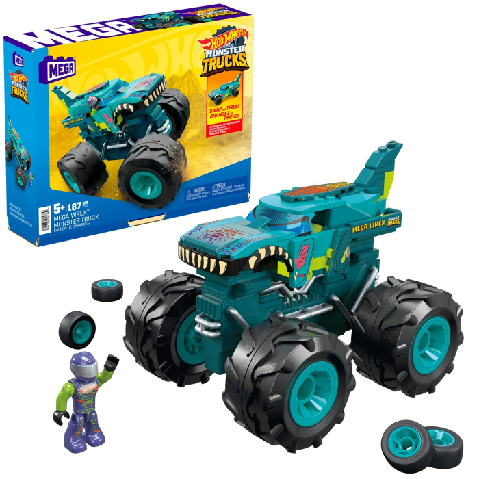 Hot Wheels Monster Truck Mega Set Construcție Mega Wrex [5]