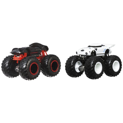Hot Wheels Monster Truck Set 2 Masini Scara 1 La 64 Darth Vader Si Stormtrooper [2]