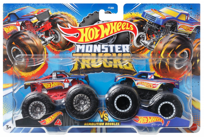 HOT WHEELS MONSTER TRUCK SET 2 MASINI SCARA 1 LA 64 HOT WHEELS 1 SI HOT WHEELS 4 [1]