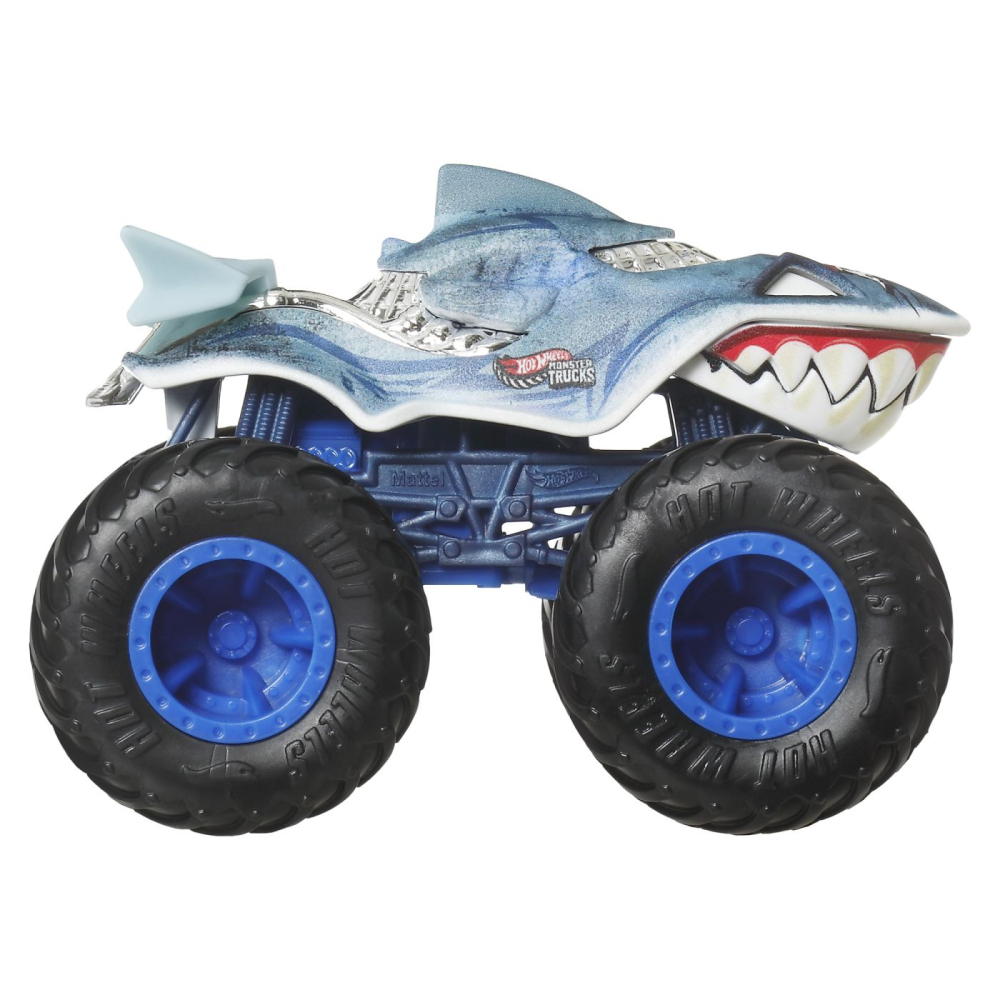 HOT WHEELS MONSTER TRUCK SHARKS VS DINOS MASINUTA GREAT BITE ECHIPA SHARK SCARA 1 LA 64 [6]