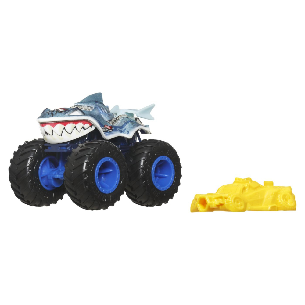 HOT WHEELS MONSTER TRUCK SHARKS VS DINOS MASINUTA GREAT BITE ECHIPA SHARK SCARA 1 LA 64 [3]
