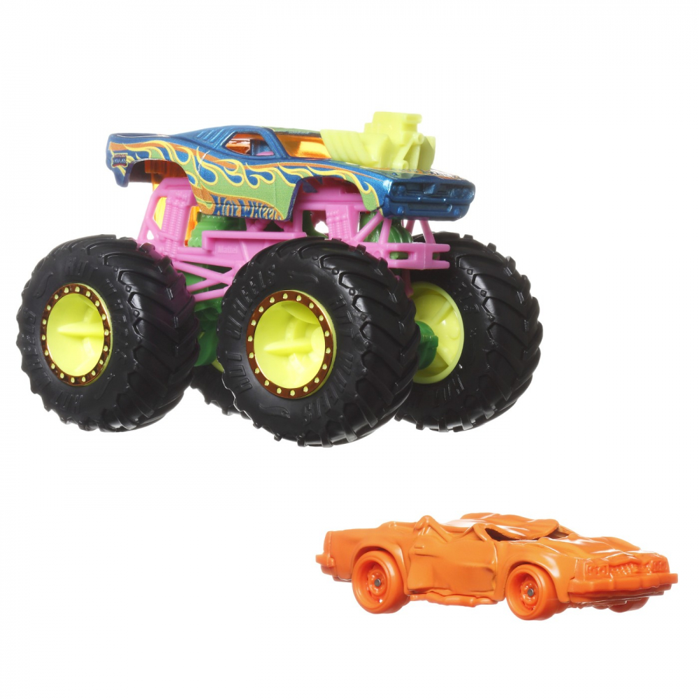 Hot Wheels Monster Truck Si Masinuta Metalica Rodger Dodger [2]