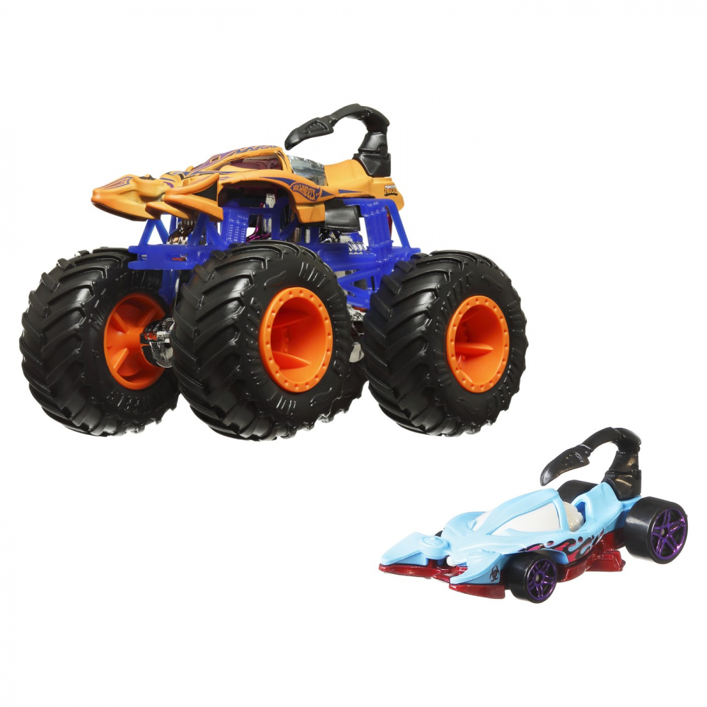 HOT WHEELS MONSTER TRUCK SI MASINUTA METALICA SCORPEDO [4]