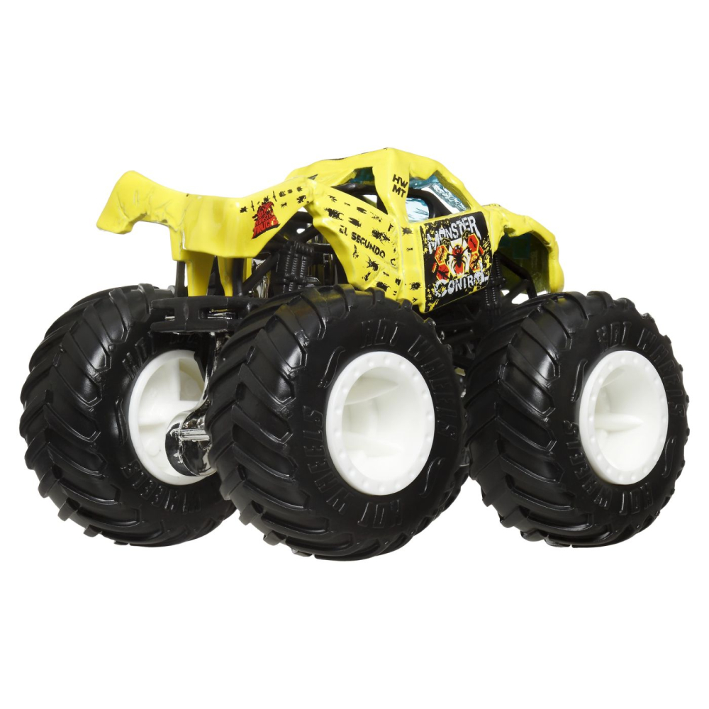 HOT WHEELS MONSTER TRUCK SI MASINUTA METALICA TOTALED GALBEN [3]