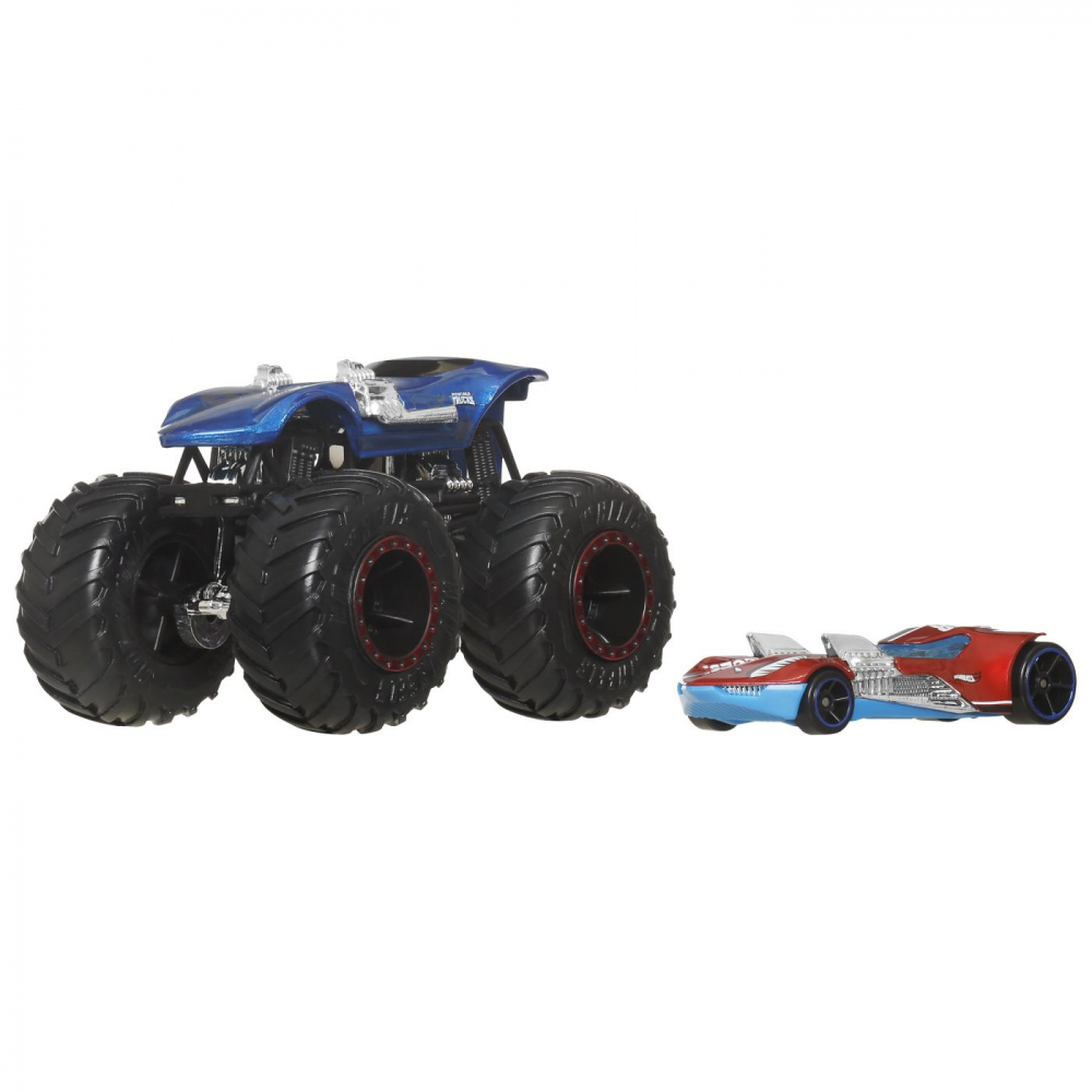 HOT WHEELS MONSTER TRUCK SI MASINUTA METALICA TWIN MILL [3]