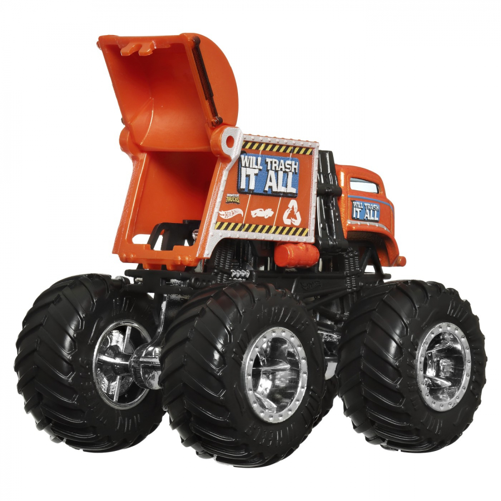HOT WHEELS MONSTER TRUCK SI MASINUTA METALICA WILL TRASH IT ALL [6]