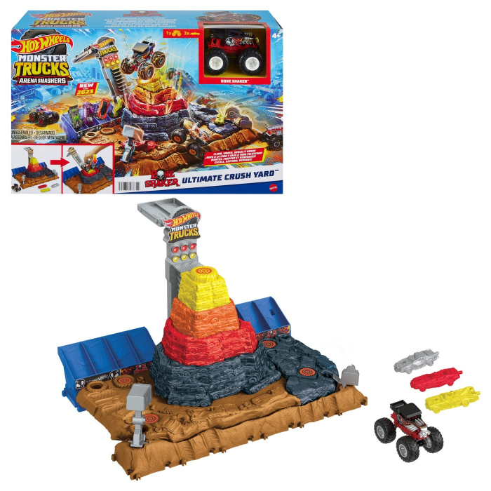 Hot Wheels Monster Trucks Arena Smashers Bone Shaker Arena Ultimate Crush [7]