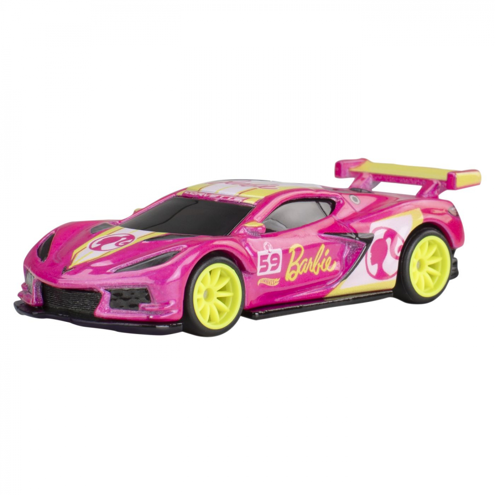 HOT WHEELS POP CULTURE MASINUTA METALICA BARBIE 65 CORVETTE C8 R SCARA 1:64 [2]