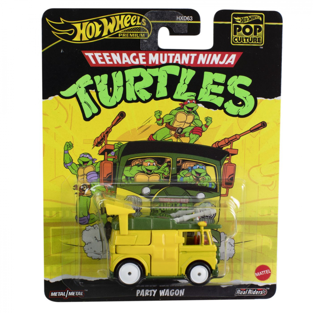 HOT WHEELS POP CULTURE MASINUTA METALICA TESTOASELE NINJA PARTY WAGON  SCARA 1:64 [1]