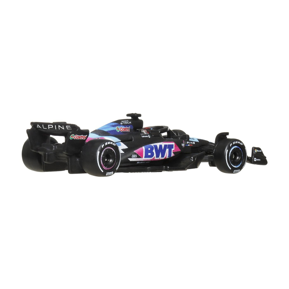 HOT WHEELS PREMIUM REAL RIDERS FORMULA 1 2024 MASINUTA METALICA BWT ALPINE F1 TEAM A524 NUMARUL 31 SCARA 1 LA 64 [6]