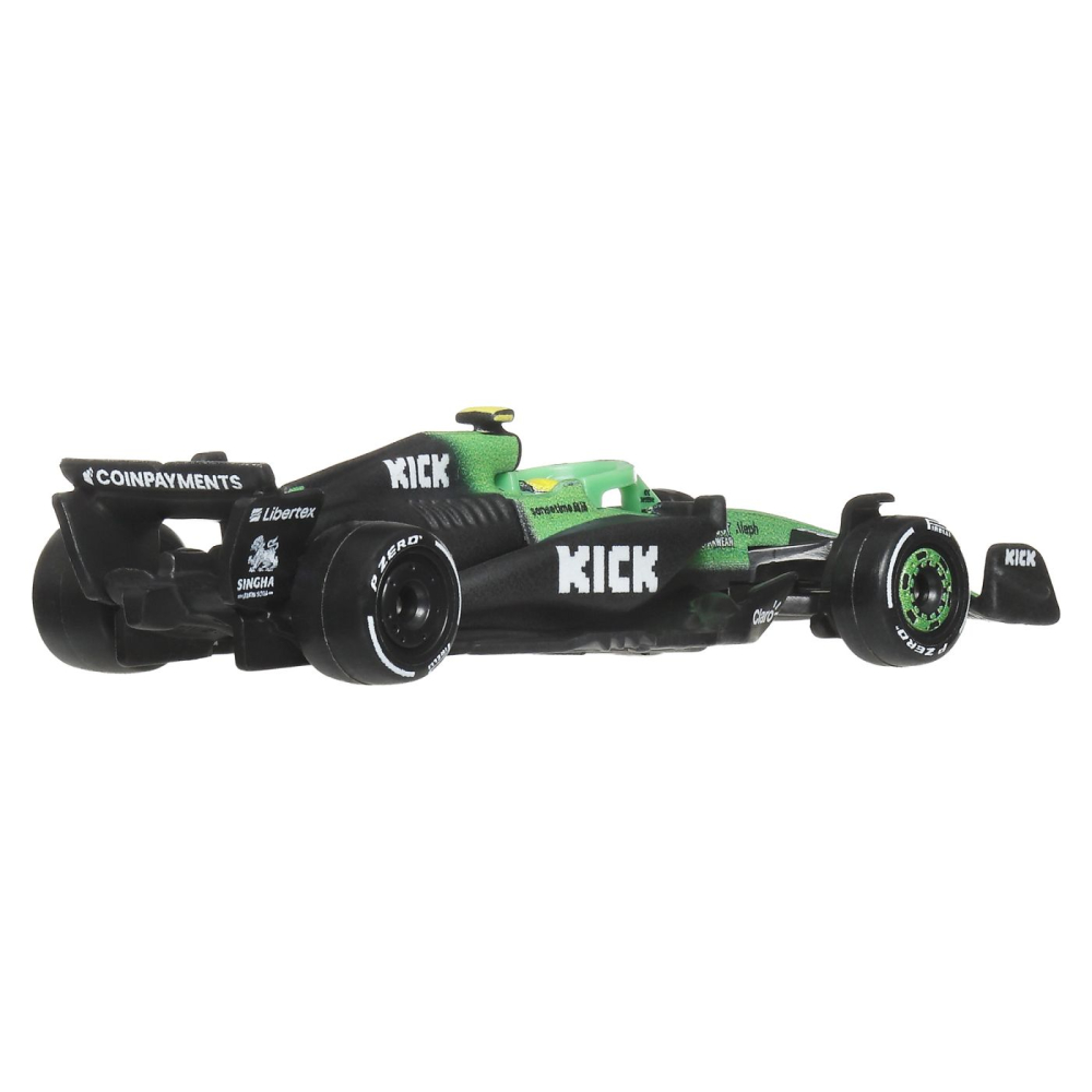 HOT WHEELS PREMIUM REAL RIDERS FORMULA 1 2024 MASINUTA METALICA KICK SAUBER F1 TEAM NUMARUL 5 SCARA 1 LA 64 [3]