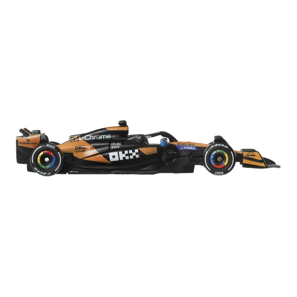 HOT WHEELS PREMIUM REAL RIDERS FORMULA 1 2024 MASINUTA METALICA MCLAREN FORMULA 1 TEAM NUMARUL 81 SCARA 1 LA 64 [5]