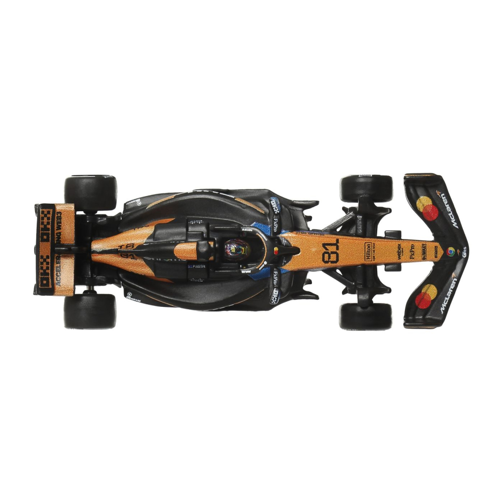 HOT WHEELS PREMIUM REAL RIDERS FORMULA 1 2024 MASINUTA METALICA MCLAREN FORMULA 1 TEAM NUMARUL 81 SCARA 1 LA 64 [6]