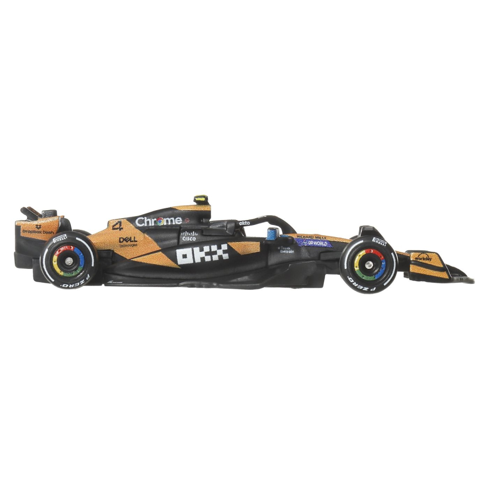 HOT WHEELS PREMIUM REAL RIDERS FORMULA 1 2024 MASINUTA METALICA MCLAREN FORMULA 1 TEAM SCARA 1 LA 64 [5]