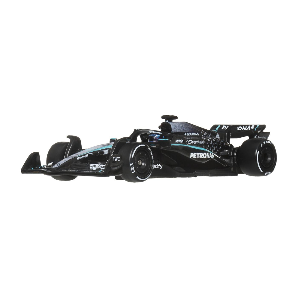 HOT WHEELS PREMIUM REAL RIDERS FORMULA 1 2024 MASINUTA METALICA MERCEDES AMG PETRONAS FORMULA ONE TEAM SCARA 1 LA 64 [5]