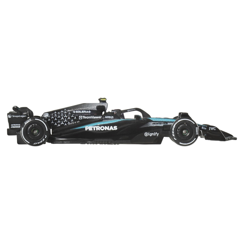 HOT WHEELS PREMIUM REAL RIDERS FORMULA 1 2024 MASINUTA METALICA MERCEDES AMG PETRONAS FORMULA ONE TEAM SCARA 1 LA 64 [4]