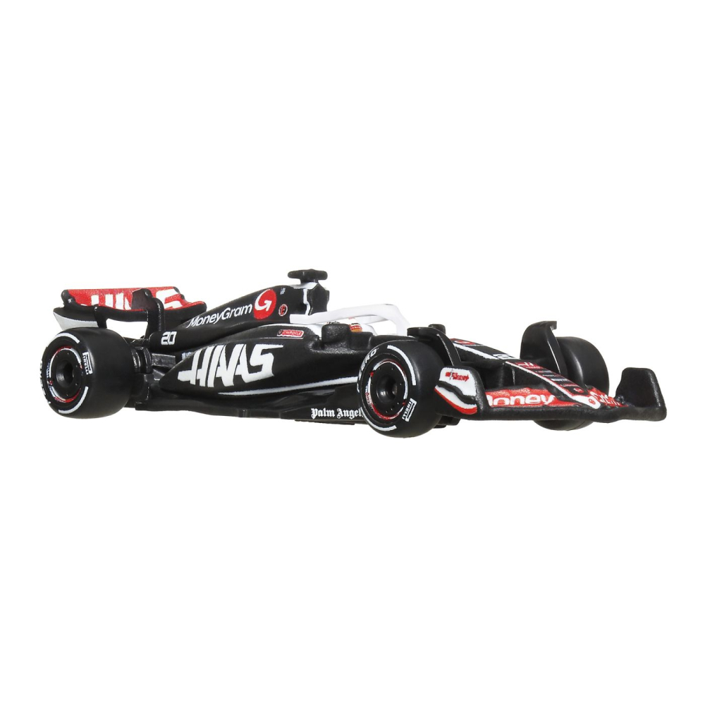 HOT WHEELS PREMIUM REAL RIDERS FORMULA 1 2024 MASINUTA METALICA MONEYGRAM HAAS F1 TEAM VF 24 NUMARUL 20 SCARA 1 LA 64 [2]