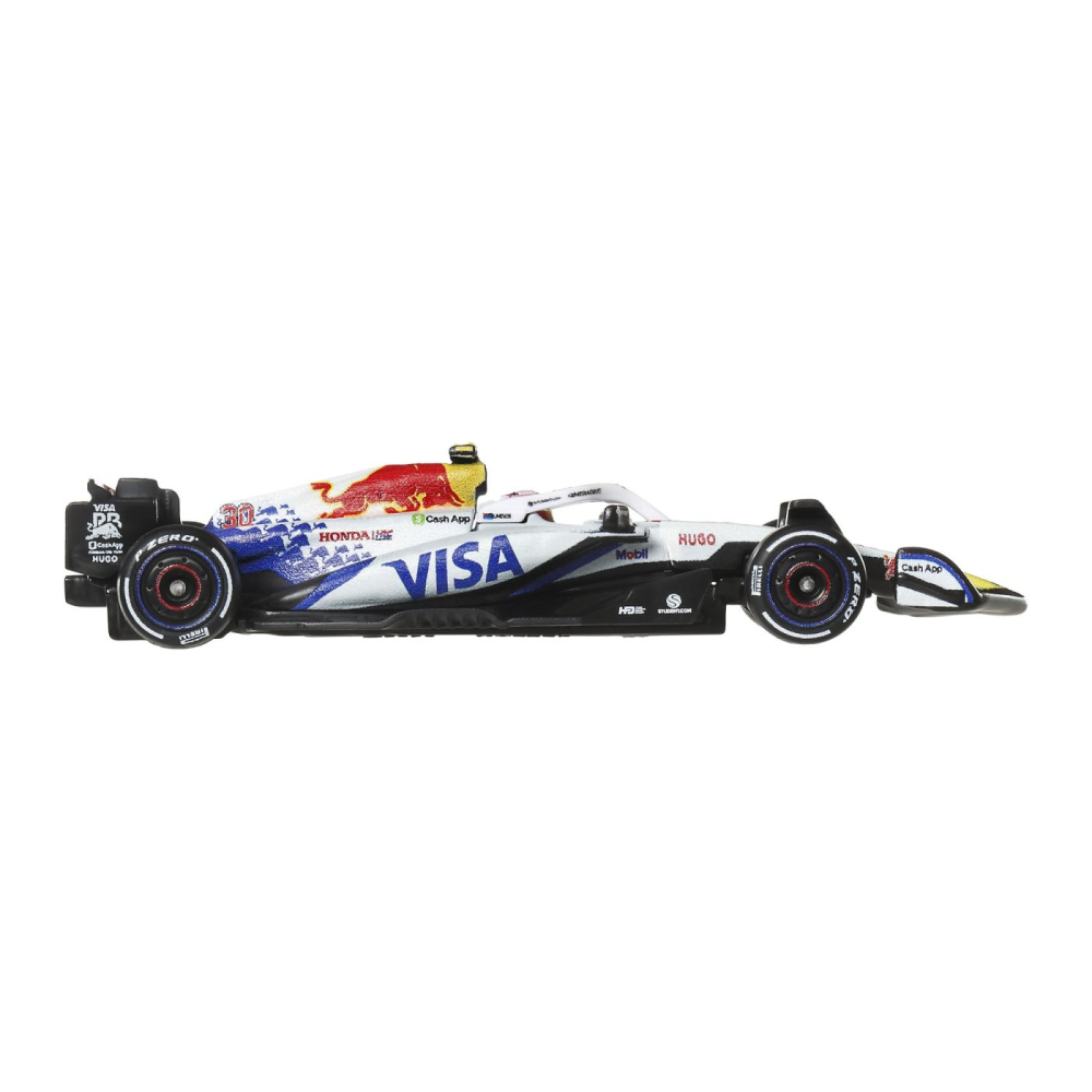 HOT WHEELS PREMIUM REAL RIDERS FORMULA 1 2024 MASINUTA METALICA VISA CASH APP RACING BULLS FORMULA ONE TEAM SCARA 1 LA 64 [4]