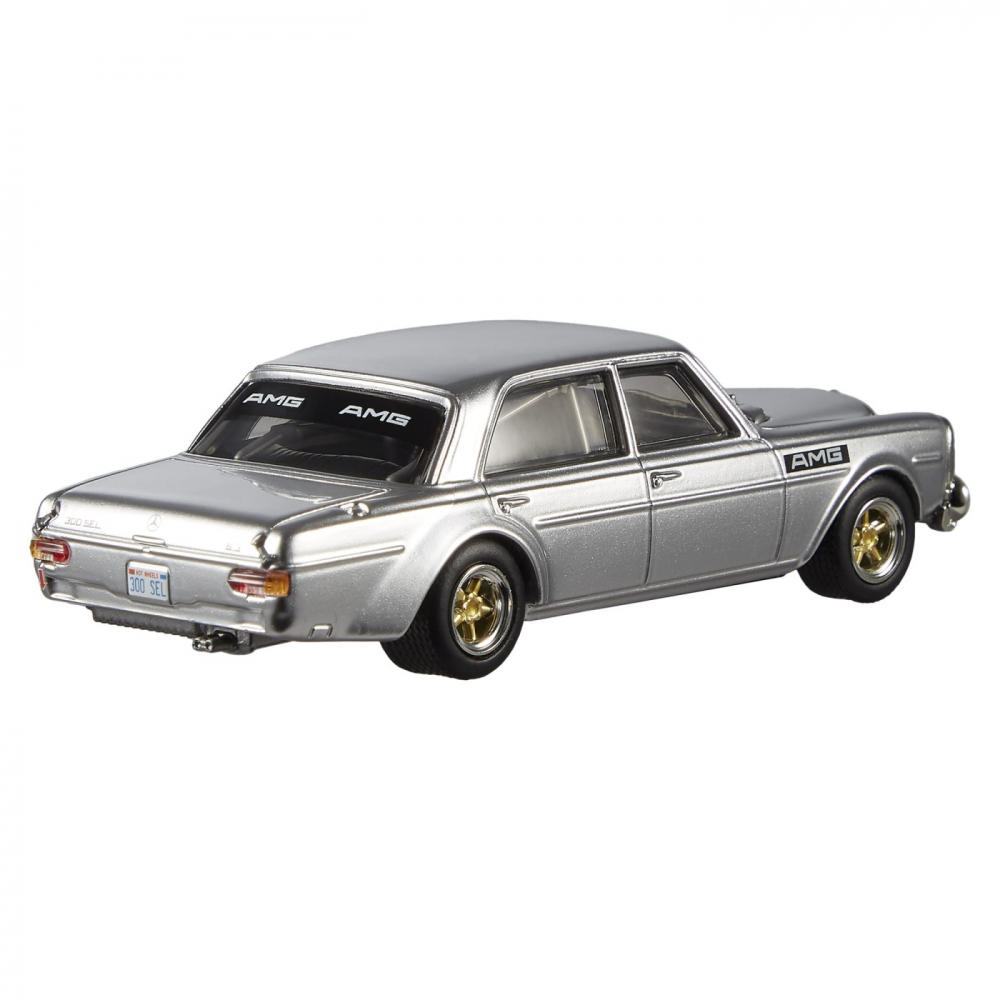 HOT WHEELS PREMIUM REAL RIDERS MASINUTA METALICA MERCEDES BENZ 300 SEL 6.8 AMG SCARA 1:43 [4]