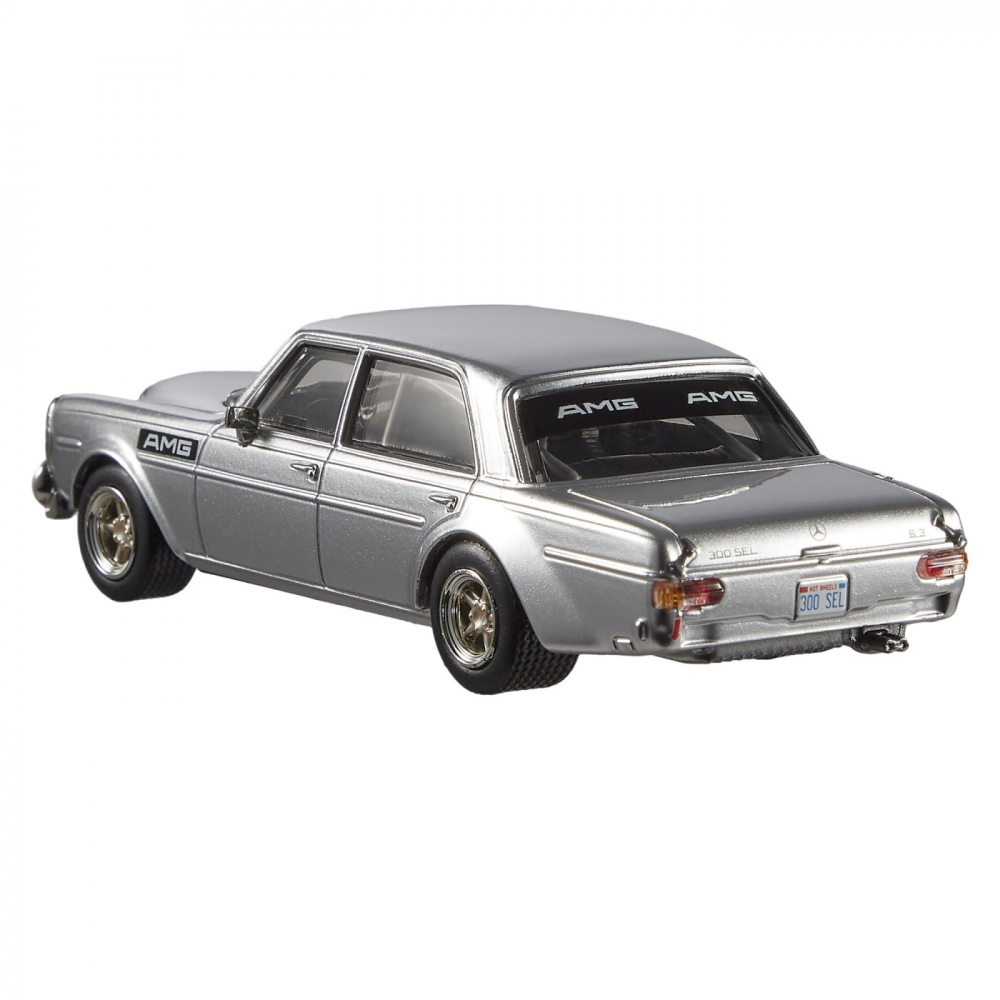 HOT WHEELS PREMIUM REAL RIDERS MASINUTA METALICA MERCEDES BENZ 300 SEL 6.8 AMG SCARA 1:43 [5]