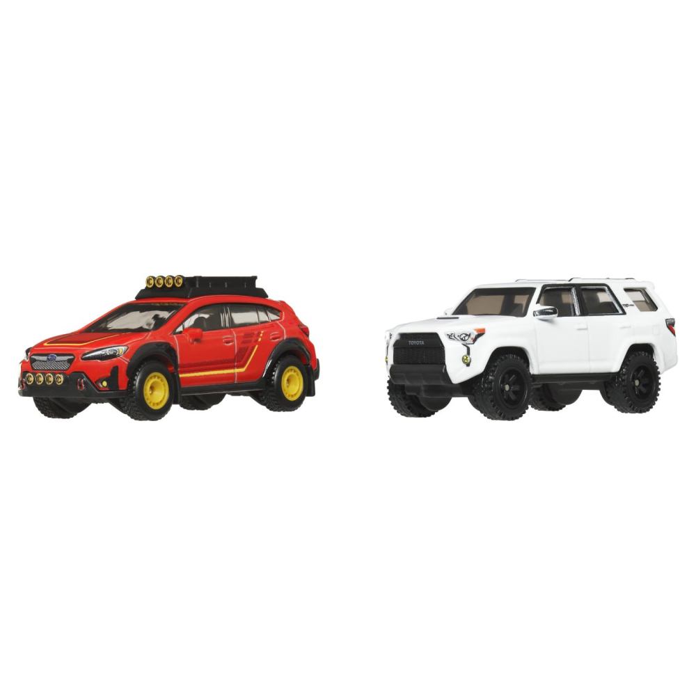 HOT WHEELS PREMIUM SET 2 MASINUTE METALICE SUBARU CROSSTREK SI TOYOTA 4RUNNER  2018 SCARA 1 LA 64 [3]
