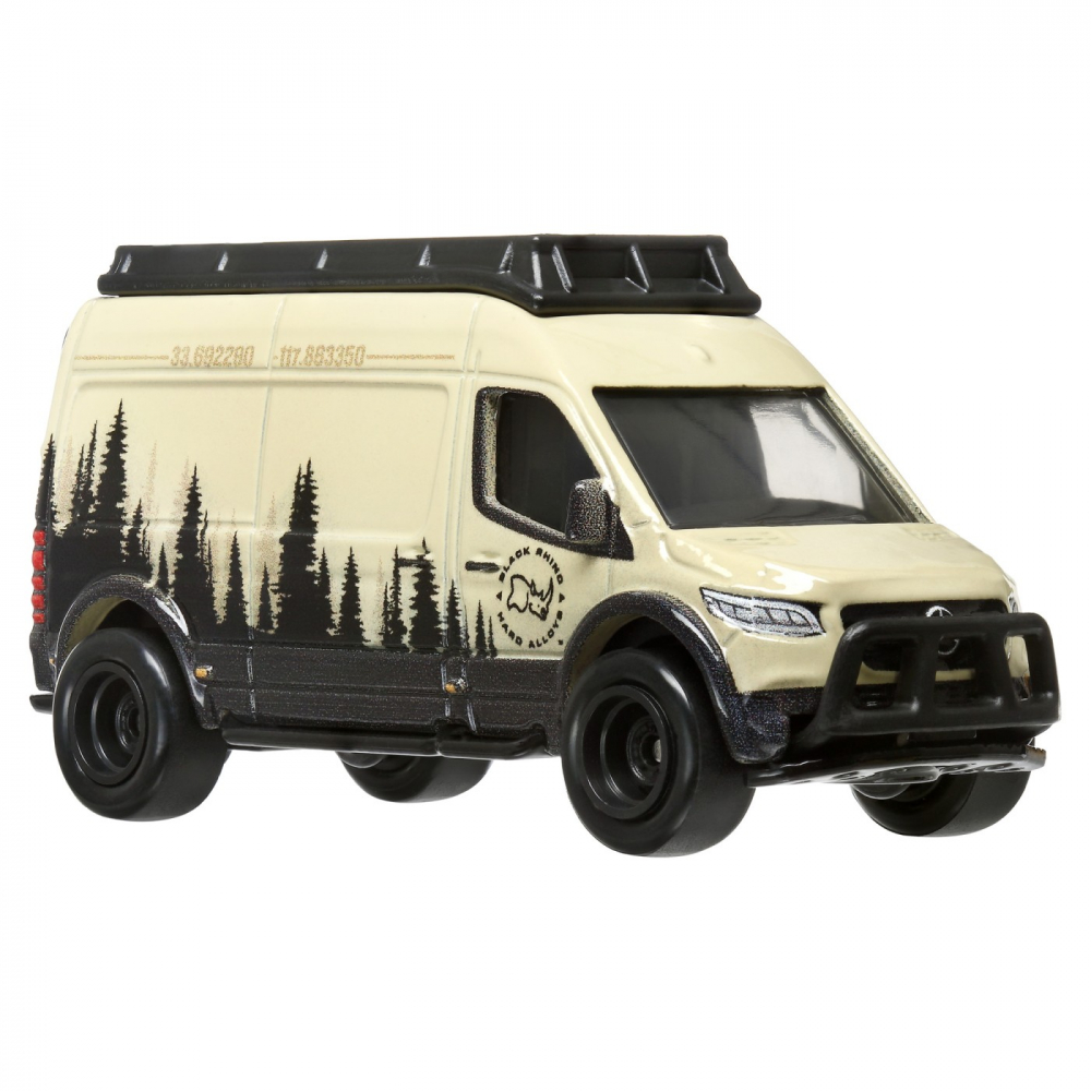 Hot Wheels Premium Set 2 Masinute Metalice Toyota Land Cruiser Prado Si Mercedes Benz Sprinter Tourer Scara 1:64 [4]