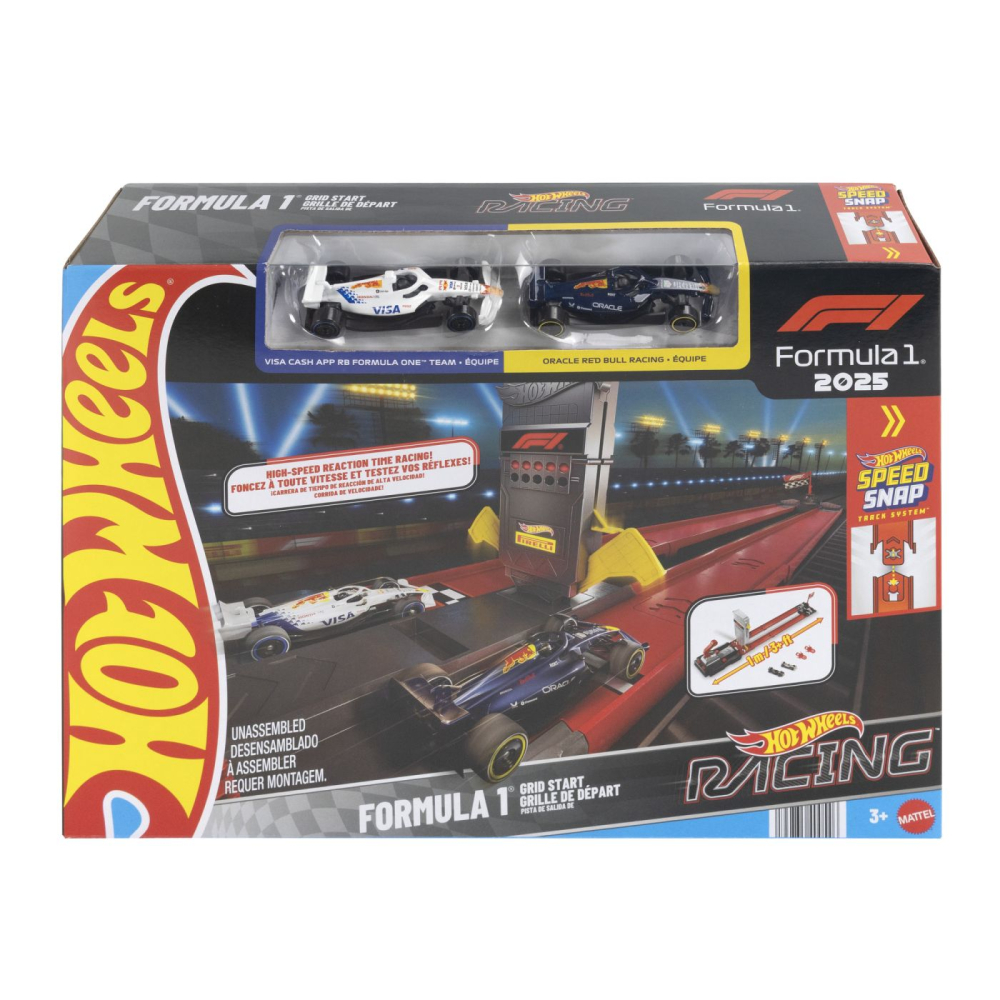 HOT WHEELS RACING CIRCUIT DE CURSE GRID START FORMULA 1 2025 CU 2 MASINUTE INCLUSE