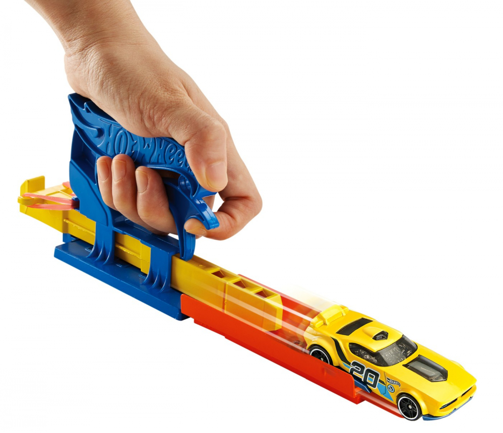 HOT WHEELS SET LANSATOR PORTABIL ALBASTRU SI MASINUTA [3]