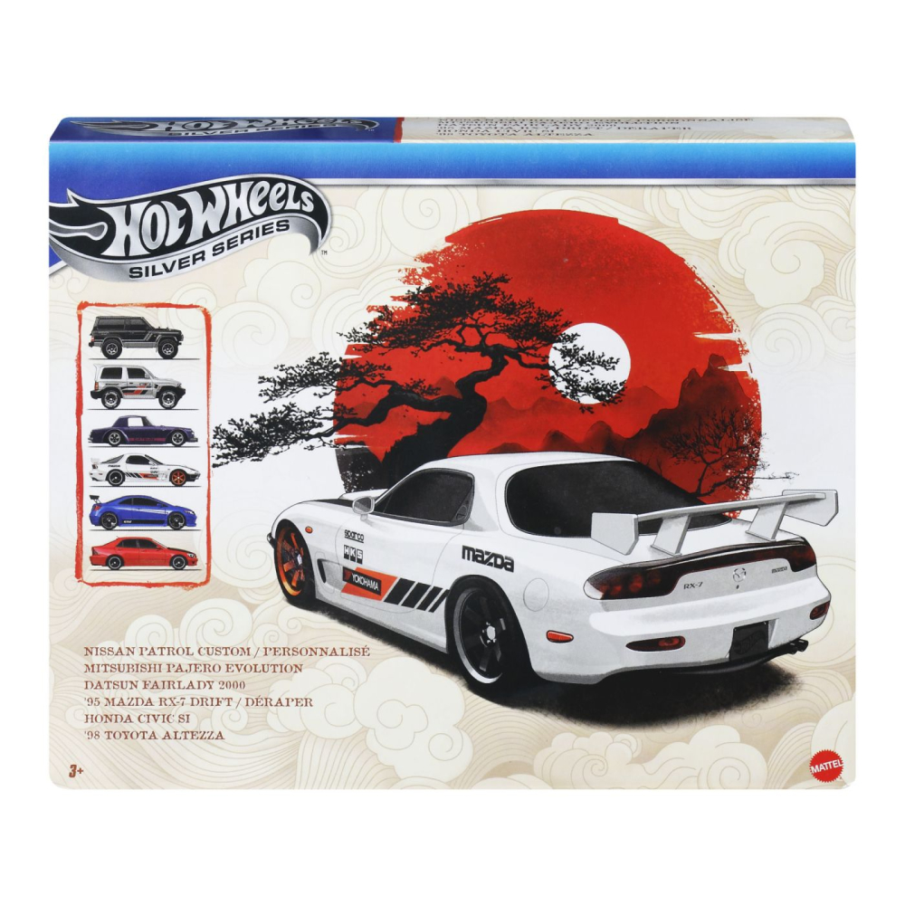 HOT WHEELS SILVER SERIES SET 6 MASINUTE STRAZILE JAPONIEI [2]