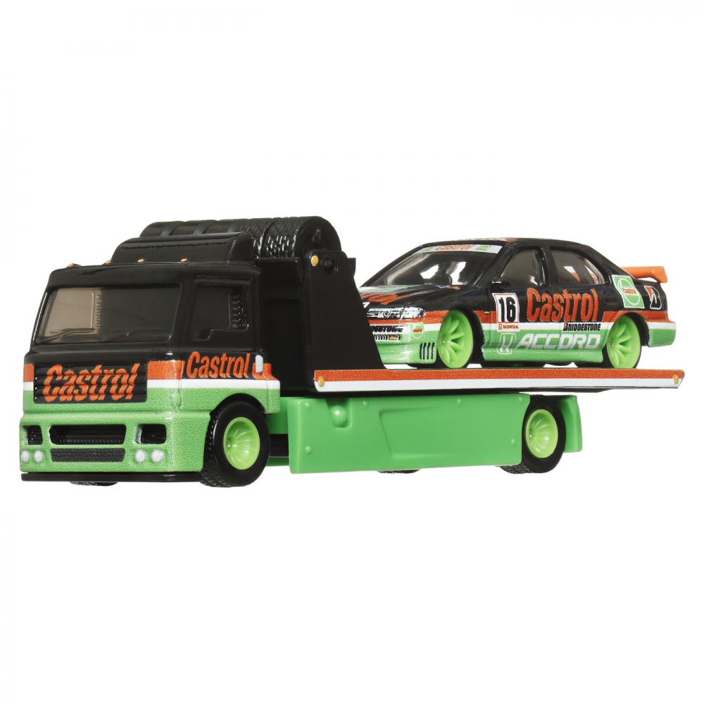 HOT WHEELS TRANSPORTATOR FLEET STREET CU MASINUTA HONDA ACCORD 96 SCARA 1:64 [2]