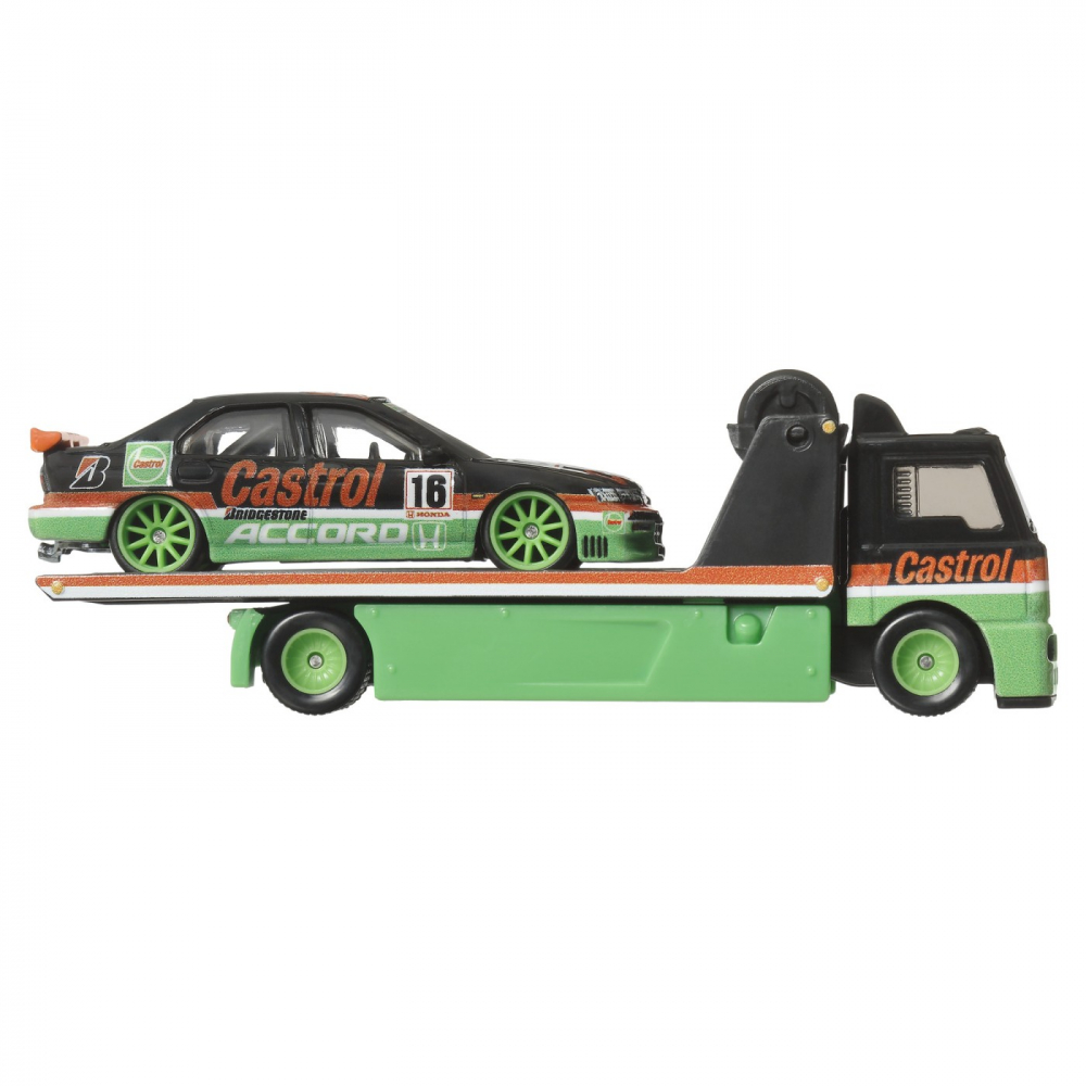 HOT WHEELS TRANSPORTATOR FLEET STREET CU MASINUTA HONDA ACCORD 96 SCARA 1:64 [4]