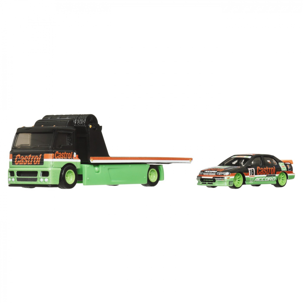 HOT WHEELS TRANSPORTATOR FLEET STREET CU MASINUTA HONDA ACCORD 96 SCARA 1:64 [3]