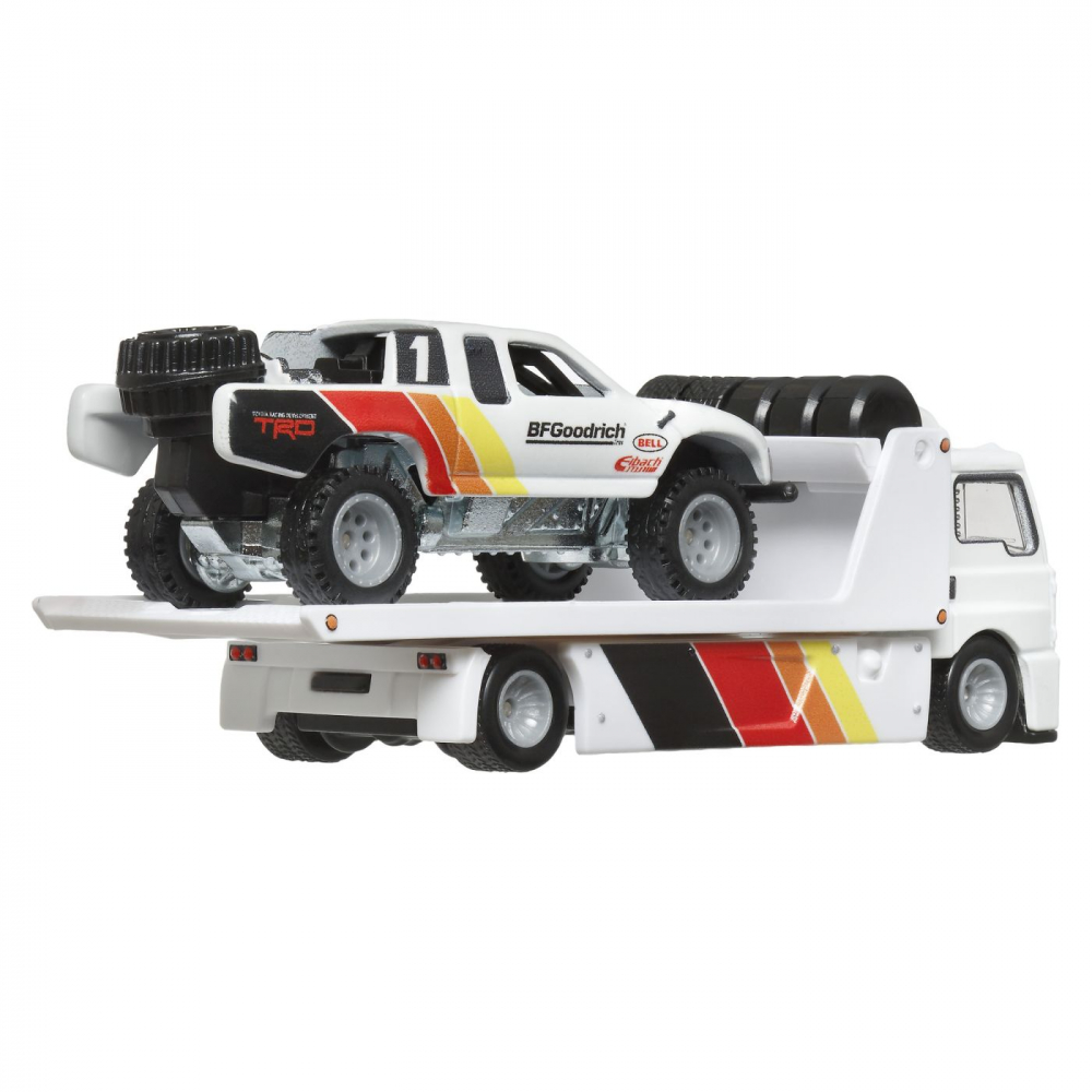 HOT WHEELS TRANSPORTATOR FLEET STREET CU MASINUTA TOYOTA OFF ROAD TRUCK SCARA 1:64 [4]