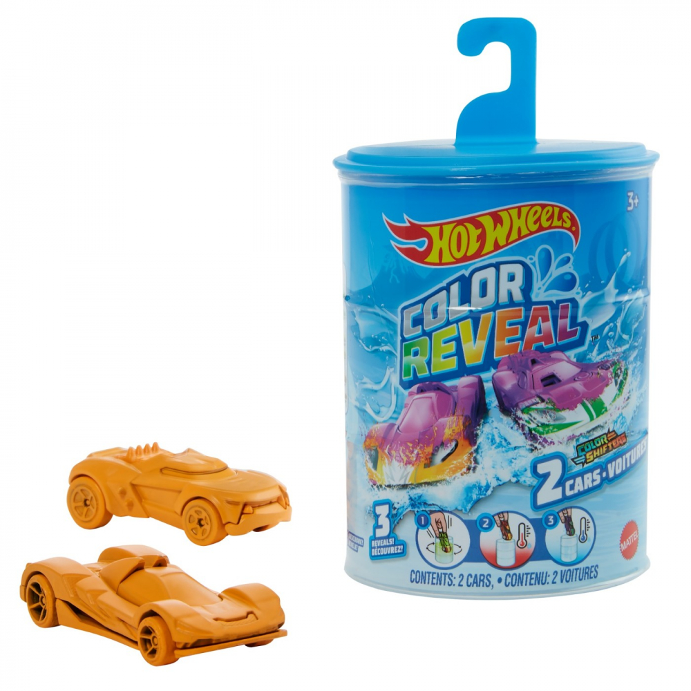 HOTWHEELS SET 2 MASINI CU CULORI SCHIMBATOARE SCARA 1:64 [2]