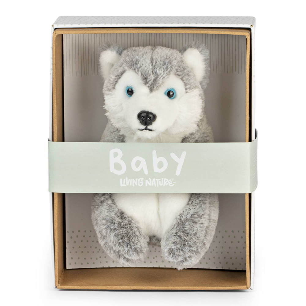 Husky Bebeluș de pluș 17 cm în cutie – Living Nature [2]
