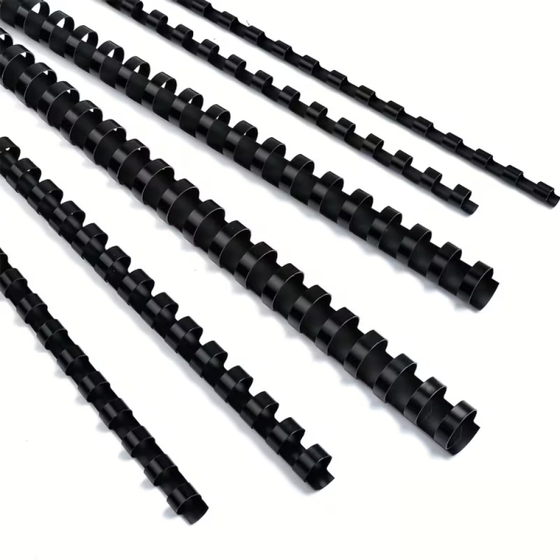 Inele plastic pentru îndosariere Office Cover, 38 mm, negru, set 50 bucăți [4]