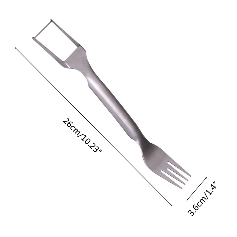 Instrument de taiat pepene verde 2 in 1, din otel inoxidabil [2]