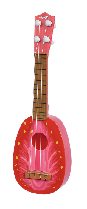 Instrument Muzical Ukulele cu Design de Căpșună  [2]
