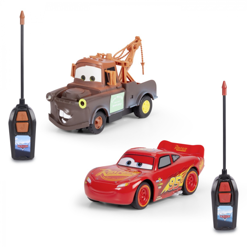JADA CARS SET 2 MASINUTE CU TELECOMANDA FULGER MCQUEEN SI MATER SCARA 1:32 [2]