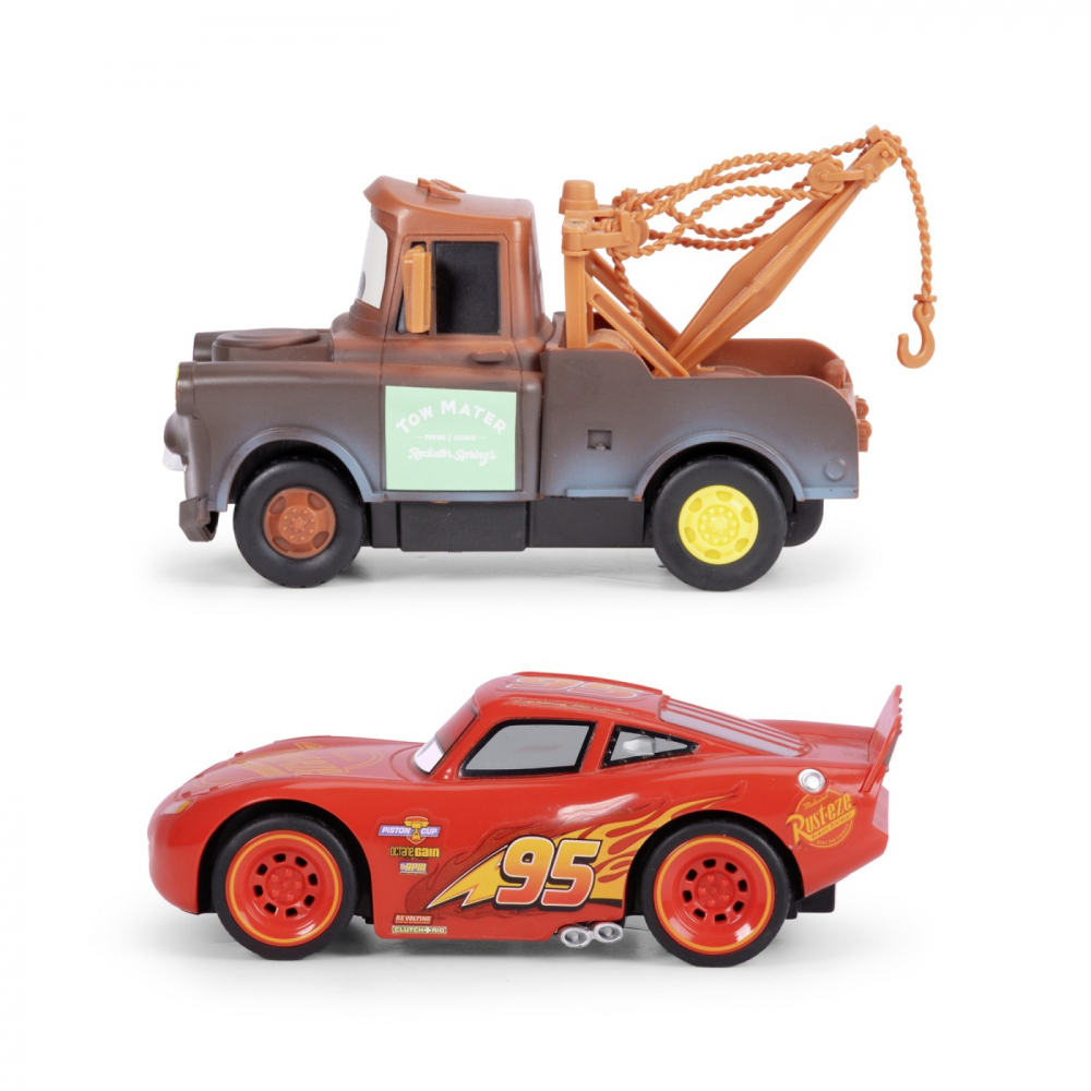 JADA CARS SET 2 MASINUTE CU TELECOMANDA FULGER MCQUEEN SI MATER SCARA 1:32 [4]