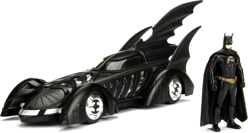 JADA DC SET BATMAN FOREVER FIGURINA BATMAN SI MASINUTA METALICA BATMOBILE SCARA 1 LA 24 [2]