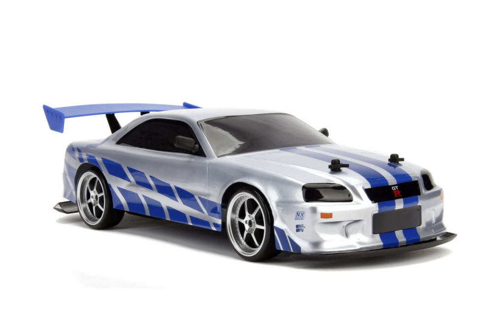 JADA ELITE FAST AND FURIOUS MASINUTA RC CU TELECOMANDA BRIAN NISSAN SKYLINE GTR R34 SCARA 1 LA 10 [4]