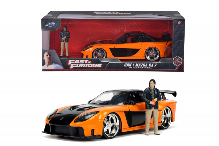 Jada Fast and Furious Mașinuță Metalică Mazda RX7 19cm [7]