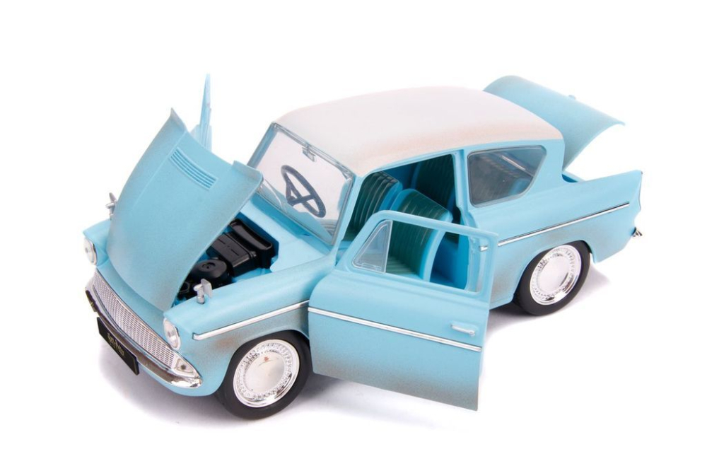 JADA HARRY POTTER SET FIGURINA HARRY POTTER SI MASINUTA METALICA FORD ANGLIA 1959 SCARA 1 LA 24 [3]