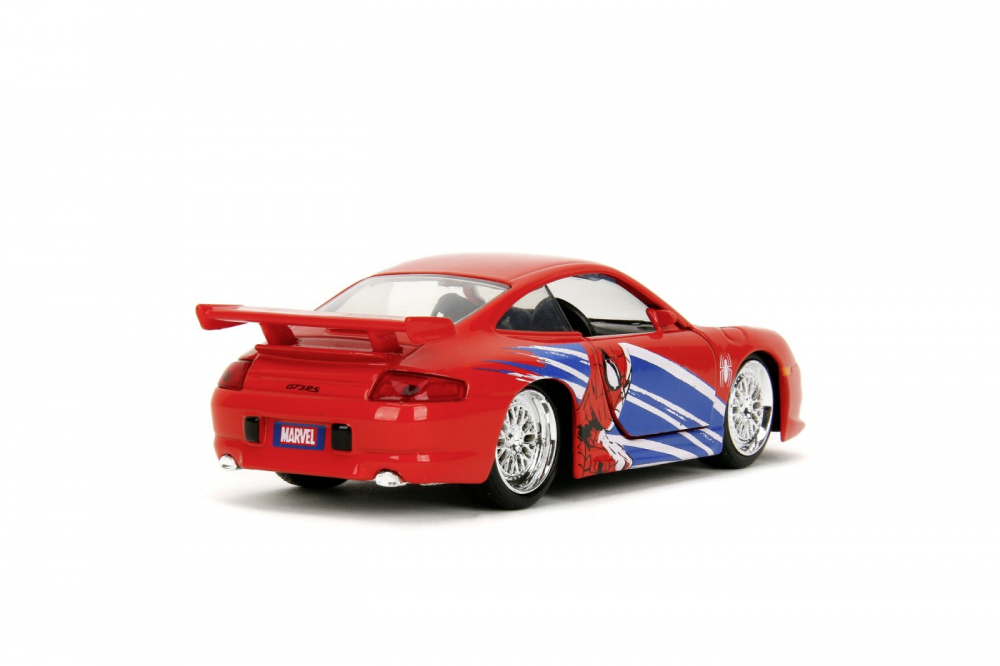 JADA MARVEL MASINUTA METALICA SPIDER MAN PORSCHE 911 GT3 RS SCARA 1 LA 32 [5]
