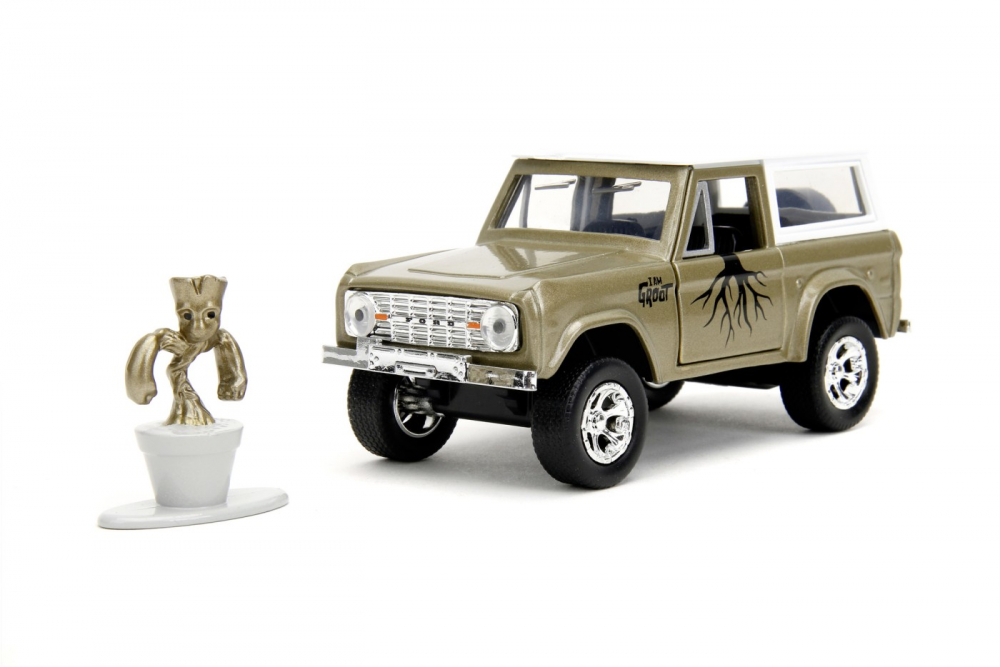 Jada Marvel Set Masinuta Metalica Ford Bronco Si Figurina Groot [2]